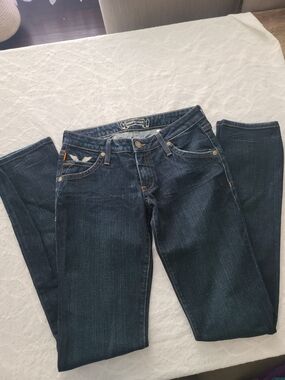 Robin's Jean Women's Straight Leg Dark Blue Denim